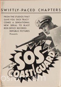 8s421 SOS COAST GUARD pressbook '37 Ralph Byrd & Maxine Doyle vs Bela Lugosi & Richard Alexander!