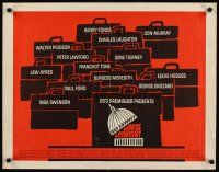8t011 ADVISE & CONSENT 1/2sh '62 Otto Preminger, classic Saul Bass Washington Capitol artwork!