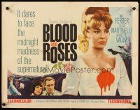 8t056 BLOOD & ROSES 1/2sh '61 Et mourir de plaisir, Roger Vadim, sexiest vampire Annette Vadim!