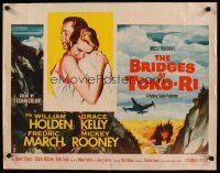 8t068 BRIDGES AT TOKO-RI style B 1/2sh '54 James Michener, Grace Kelly, William Holden, Korean War!