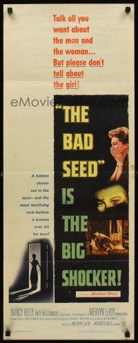 8w065 BAD SEED insert '56 the big shocker about really bad terrifying little Patty McCormack!