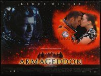 8y546 ARMAGEDDON DS British quad '98 Bruce Willis, Ben Affleck, Billy Bob Thornton, Liv Tyler
