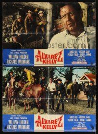 8y146 ALVAREZ KELLY 3 ItalEng photobustas '66 William Holden & reckless Richard Widmark!