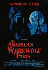 8z052 AMERICAN WEREWOLF IN PARIS int'l 1sh '97 horror image of giant werewolf & Eiffel Tower!