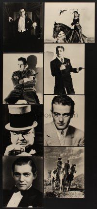 9a030 LOT OF 8 CLASSIC REPROS '72 James Cagney, Humphrey Bogart, Bela Lugosi, W.C. Fields & more!