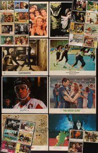 9a008 LOT OF 73 LOBBY CARDS '49 - '88 lots of great titles from many different genres!