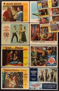 9a009 LOT OF 62 LOBBY CARDS '50 - '80 Yankee Pasha, Golden Arrow, Midway, Khartoum & much more!