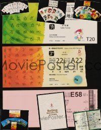 9a031 LOT OF 2008 BEIJING OLYMPICS SOUVENIRS '08 postcards, tickets, brochures & more!