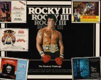 9a040 LOT OF 24 UNFOLDED HALF-SHEETS '66 - '85 Rocky 3, White Line Fever, Visiting Hours & more!