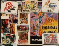 9a041 LOT OF 15 UNFOLDED AND FORMERLY FOLDED HALF-SHEETS '56 - '83 Fireball Jungle & more!