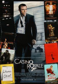 9a049 LOT OF 39 UNFOLDED DOUBLE-SIDED ONE-SHEETS '03 - '07 Casino Royale, King Kong, High Tension