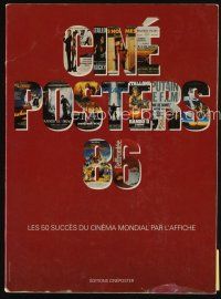 9a244 LES 50 SUCCES DU CINEMA MONDIAL PAR L'AFFICHE first edition French softcover book '86 color!