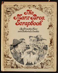 9a222 MARX BROS. SCRAPBOOK first edition hardcover book '73 an illustrated biography!