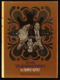 9a229 TIMES WE HAD 1st edition hardcover book '75 Life with William Randolph Hearst by Marion Davies