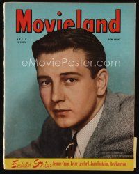 9a140 MOVIELAND magazine April 1946 head & shoulders portrait of Tom Drake wearing suit & tie!