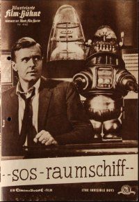 9a176 INVISIBLE BOY German program '58 great different images of Robby the Robot & Richard Eyer!