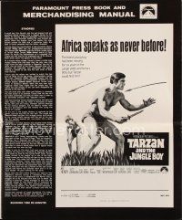 9a414 TARZAN & THE JUNGLE BOY pressbook '68 could Mike Henry find young Steve Bond in the jungle?