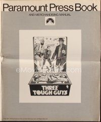 9a418 THREE TOUGH GUYS pressbook '74 Isaac Hayes & Fred Williamson got their own mean game, Moll art