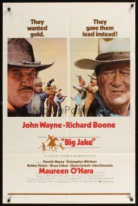 9c066 BIG JAKE 1sh '71 Richard Boone wanted gold but John Wayne gave him lead instead!