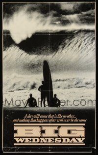 9c070 BIG WEDNESDAY 1sh '78 John Milius classic surfing movie, great image of surfers on beach!