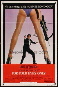 9c256 FOR YOUR EYES ONLY 1sh '81 no one comes close to Roger Moore as James Bond 007!