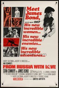9c278 FROM RUSSIA WITH LOVE 1sh R80 Sean Connery is Ian Fleming's James Bond 007!