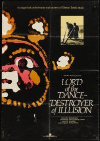 9c490 LORD OF THE DANCE/DESTROYER OF ILLUSION 1sh '86 Tibetan Tantric ritual documentary!