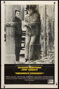 9c534 MIDNIGHT COWBOY int'l 1sh '69 Dustin Hoffman, Jon Voight, John Schlesinger classic!