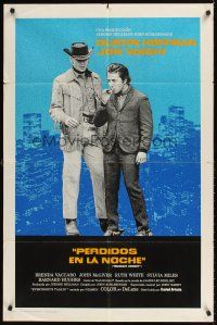 9c535 MIDNIGHT COWBOY Spanish/U.S. 1sh '69 Dustin Hoffman, Jon Voight, John Schlesinger classic!