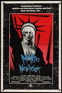 9c541 MONDO NEW YORK 1sh '88 Harvey Keith, Karen Finley, great image of punk Statue of Liberty!