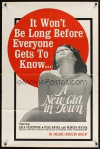 9c566 NEW GIRL IN TOWN 1sh '60s it won't be long before everyone knows Lola Valentine!