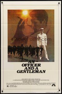 9c588 OFFICER & A GENTLEMAN 1sh '82 Richard Gere & Debra Winger in love & in the U.S. Navy!