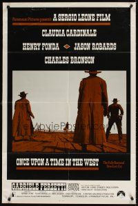 9c595 ONCE UPON A TIME IN THE WEST 1sh R84 Sergio Leone, Cardinale, Fonda, Bronson & Robards!