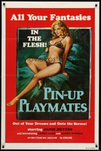 9c625 PIN-UP PLAYMATES 1sh '70s out of your dreams and onto the screen, sexy artwork!