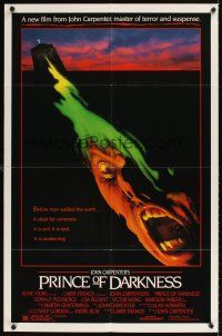 9c643 PRINCE OF DARKNESS 1sh '87 John Carpenter, it is evil and it is real, cool horror image!