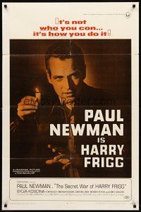 9c729 SECRET WAR OF HARRY FRIGG 1sh '68 Paul Newman in the title role, directed by Jack Smight!