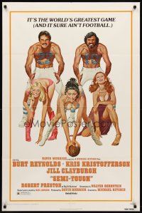 9c730 SEMI-TOUGH 1sh '77 Burt Reynolds, Kris Kristofferson, sexy girls & football art!