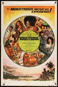 9c774 SOUL TO SOUL 1sh R74 great art of Tina Turner, Santana, & more by Musso!