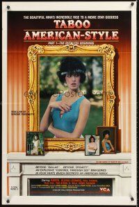 9c827 TABOO AMERICAN STYLE 1 THE RUTHLESS BEGINNING video/theatrical 1sh '85 sexy Raven, goddess!