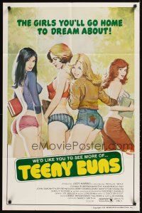 9c848 TEENY BUNS 1sh '77 sexy art of the girls you'll go home to dream about!