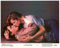 9d198 ALL THE RIGHT MOVES color 11x14 still #8 '83 close up of Lea Thompson & Tom Cruise kissing!