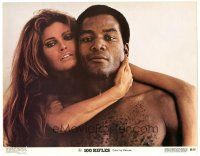 9d164 100 RIFLES color 11x14 '69 best close up of sexy Raquel Welch & barechested Jim Brown!