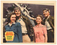 9d166 20,000 MEN A YEAR LC '39 Randolph Scott, Preston Foster, Margaret Lindsay & Healy by plane!