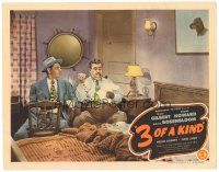 9d168 3 OF A KIND LC '44 Shemp Howard looks at Billy Gilbert sewing with needle & thread!