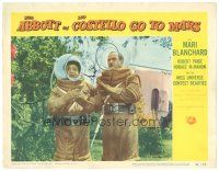 9d178 ABBOTT & COSTELLO GO TO MARS LC #6 'art of wacky astronauts Bud & Lou in space suits!