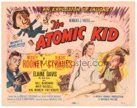 9d015 ATOMIC KID TC '55 wacky art of nuclear Mickey Rooney, an explosion of laffs!