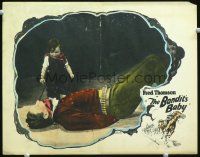 9d219 BANDIT'S BABY LC '25 Fred Thomson is tied up & gagged on floor, but the title child is there!