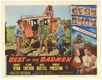 9d232 BEST OF THE BADMEN LC #1 '51 Robert Ryan holds men at gunpoint by stagecoach!