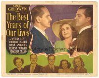 9d233 BEST YEARS OF OUR LIVES LC #5 '47 Fredric March, Dana Andrews, Teresa Wright, William Wyler
