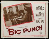9d241 BIG PUNCH LC '48 man at desk watches sexy Lois Maxwell on phone!